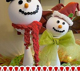 diy candlestick snowmen, christmas decorations, crafts, seasonal holiday decor