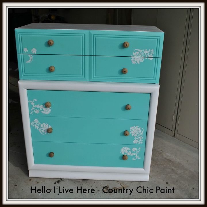 diy dresser using country chic paint, painted furniture, DIY Dresser Using New paint by Country Chic P