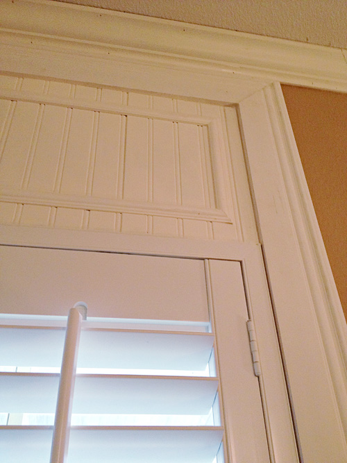how to add trim to make your shutters reach the ceiling, diy, home decor, how to, living room ideas, windows, You can find all of the details on how we did it on the blog It was easy peasy