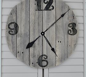easy diy pallet clock, crafts, home decor, outdoor living, pallet, repurposing upcycling, Add a clock mechanism and your done I was so proud of this since it s my very first time using the jigsaw xo