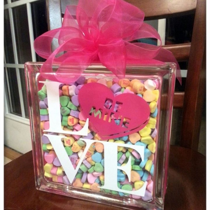 Sweetheart Glass Block For Valentine S Day With Free Cut File