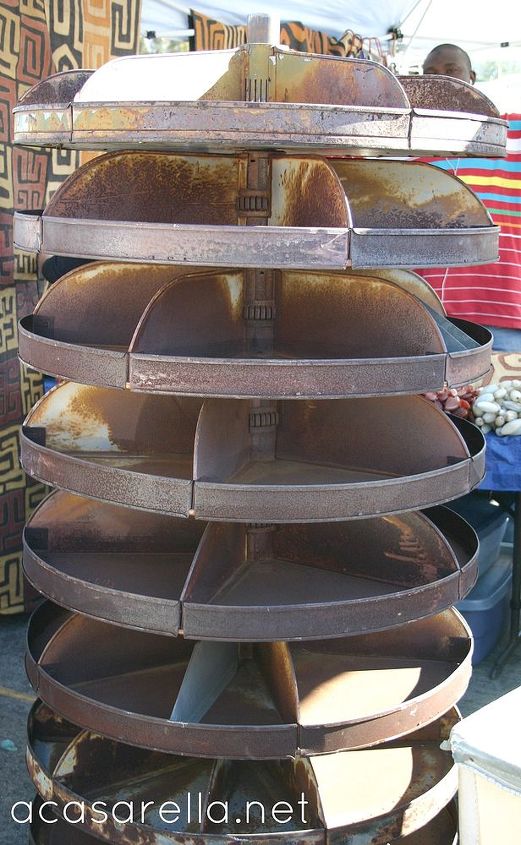 a stroll through the rose bowl flea market, repurposing upcycling, designed to hold