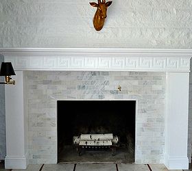 diy fireplace makeover before after reveal, fireplaces mantels, home decor, living room ideas, Here s our finished fireplace