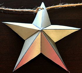 paper star garland, crafts, seasonal holiday decor, shabby chic, How to fold paper stars here