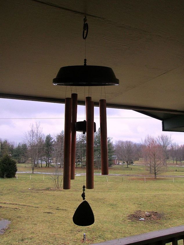 make your own copper wind chime, diy, outdoor living, repurposing upcycling