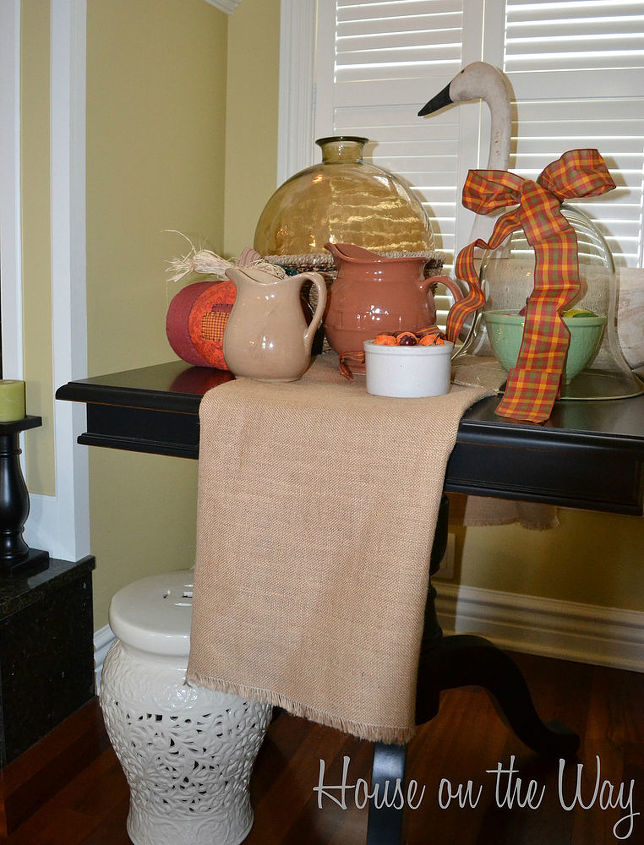 fall in love with your fall tabletops, seasonal holiday decor, Burlap fabric can be used easily as a table runner