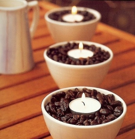 3 diy apartment decorations you must get, crafts, mason jars, repurposing upcycling, urban living, Fill your living room with the delightful coffee aroma Use tea lights and raw coffee beans