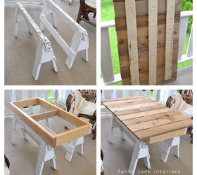 a collection of all my outdoor sitting areas, home decor, outdoor living, patio, porches, Ahhh here it is This is how the table was made tutorial at