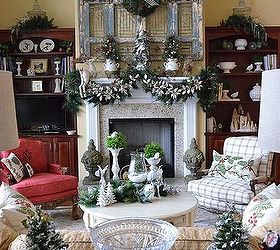 christmas tree and mantel, christmas decorations, seasonal holiday decor, The Great Room Christmas 2013