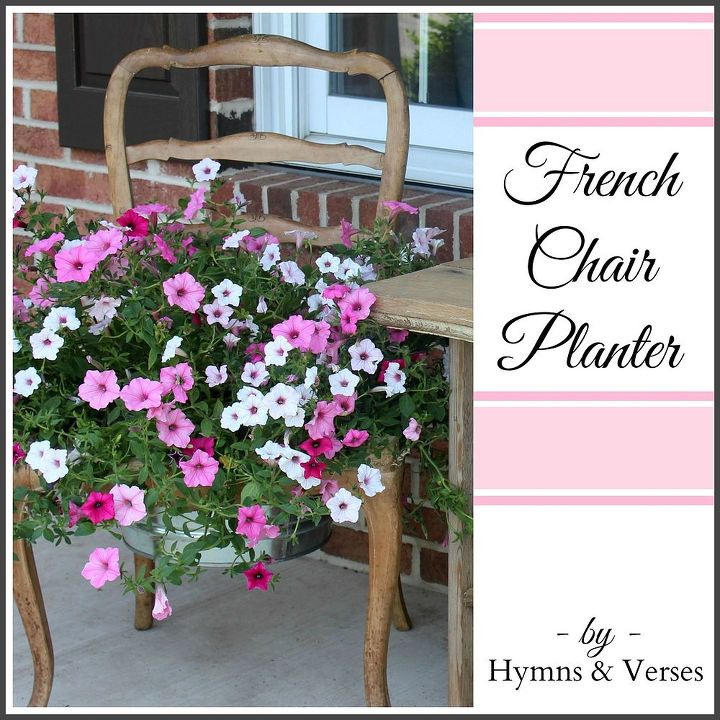 jardinera de silla francesa vintage