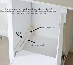 diy file cabinet, cleaning tips, diy, how to, kitchen cabinets, painted furniture, storage ideas, I used a basic drawer pull to create my file cabinet