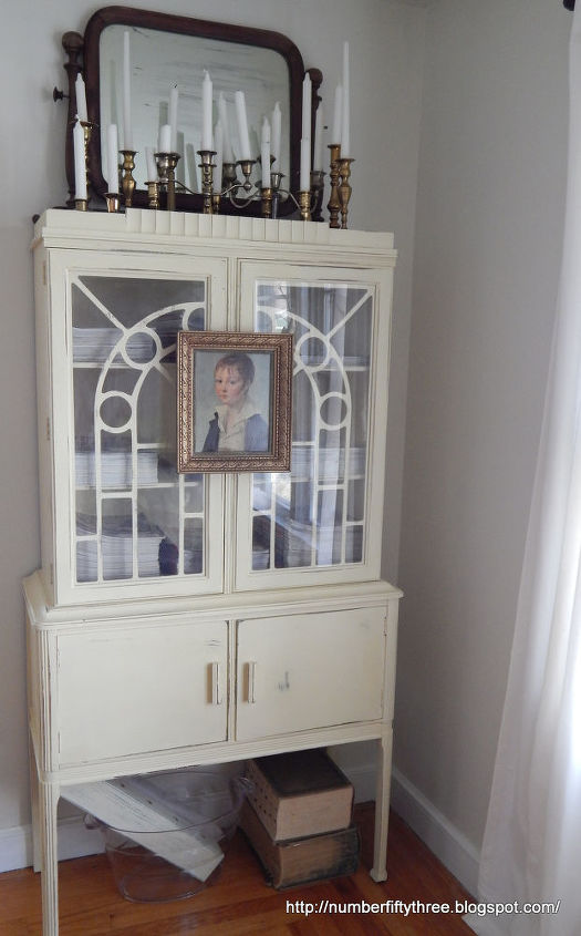 http numberfiftythree blogspot com 2014 01 painted mid century hutch my ascp html, chalk paint, home decor, painted furniture