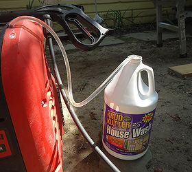 pressure washing basics like sweeping but with hi pressure water, cleaning tips, curb appeal, home maintenance repairs, a high quality cleaning product can help with tougher stains