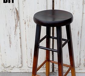 refinished ombr barstool my altered state, painted furniture