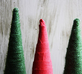 diy christmas tree cones, crafts, seasonal holiday decor, Find the tutorial to make your own Christmas tree cones at