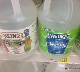 25 tips for naturally cleaning with vinegar, cleaning tips, Including a comparison of regular vinegar versus the Heinz cleaning vinegar which is actually more acidic