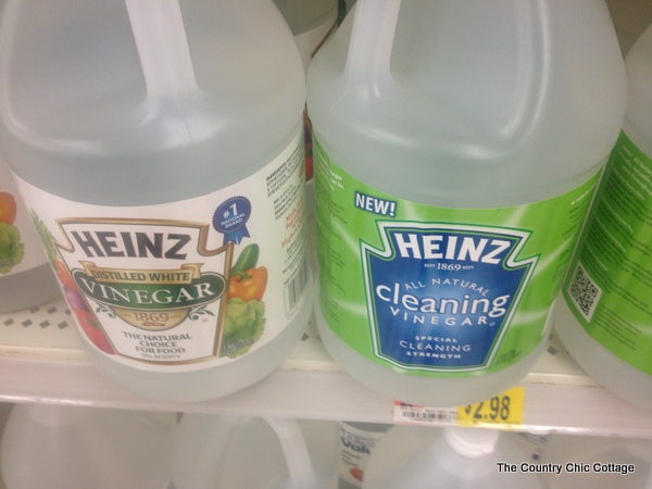 25 tips for naturally cleaning with vinegar, cleaning tips, Including a comparison of regular vinegar versus the Heinz cleaning vinegar which is actually more acidic