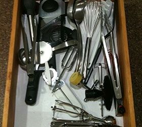 diy kitchen drawer dividers, cleaning tips, storage ideas, Before