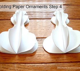 architectural molding inspired paper ornaments, crafts, seasonal holiday decor, woodworking projects, Two sets of 6 pieces