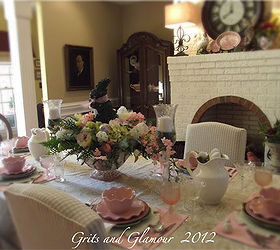 my easter table in paisley and pink, easter decorations, seasonal holiday d cor
