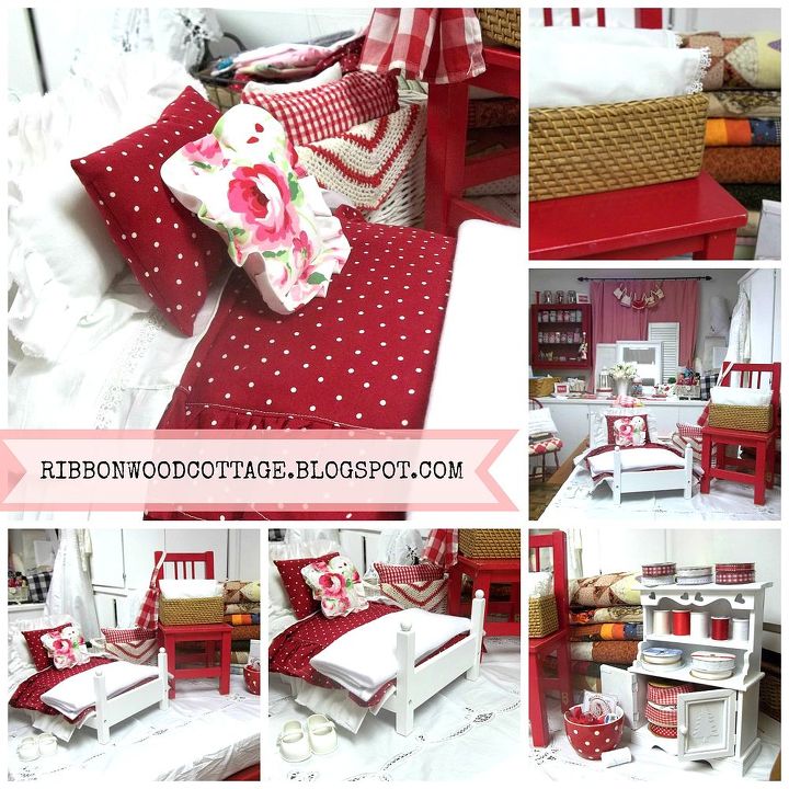 red and white craft sewing room, craft rooms, home decor