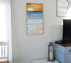 how to paint beach art, crafts, home decor, painting