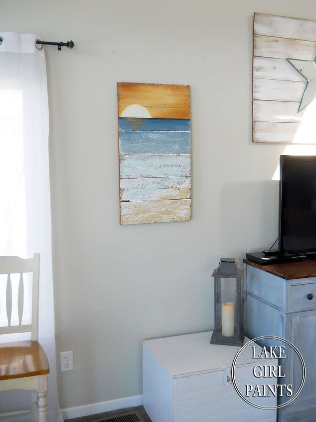 how to paint beach art, crafts, home decor, painting