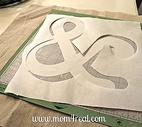 make and stencil a pillow using freezer paper, crafts, Cut your design in the freezer paper