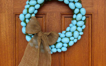 How to make a Faux Robin's Egg Blue Wreath #Itching4Spring