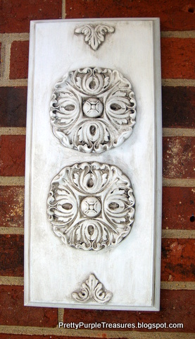 white wall plaque, home decor, repurposing upcycling, I made this