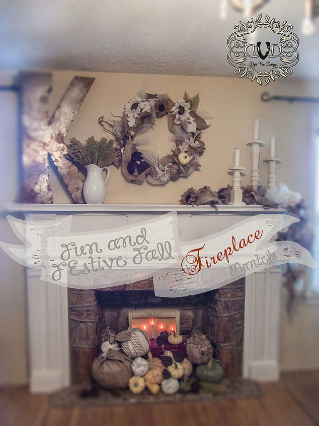 fun festive and fabulous fall fireplaces, fireplaces mantels, seasonal holiday decor