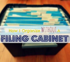 how i organize without using a file cabinet, organizing
