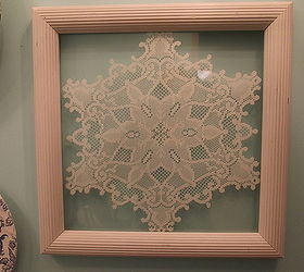 framing lace, home decor, Very easy to relocate as the color is neutral