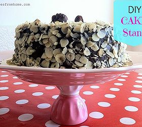 a diy cake stand furniture transformations and a holiday craft, home decor, painted furniture, 5 min DIY Cake Stand from