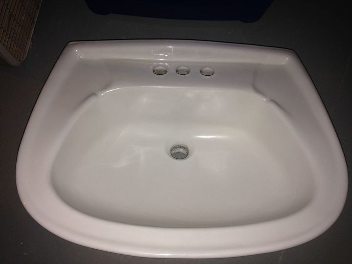 how to get an etched chipped porcelain sink back to new, Etched Chipped Sink