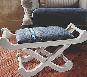 sweater stool diy, diy, home decor, painted furniture, repurposing upcycling, Once the paint has dried screw the padded top back on Then put your feet up and enjoy
