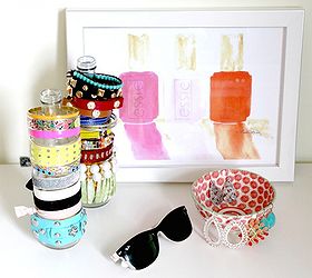 3 diy organizing solutions for your home, organizing, storage ideas, For your bracelets recycle a couple of glass bottles to make a bracelet holder Use thin enough bottles for your bracelets to fit around and display them on your dresser