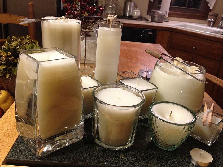 easy inexpensive candle making, crafts, From leftovers to wickabulous