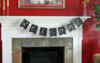 Chalkboard Banner for the Mantle