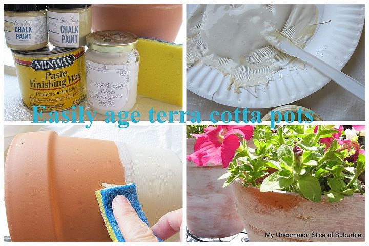how to easily age terra cotta pots, crafts, gardening