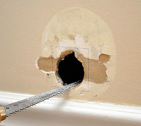 a flawless drywall repair, appliances, home maintenance repairs, Squaring the hole makes it easier to fit a new piece of drywall