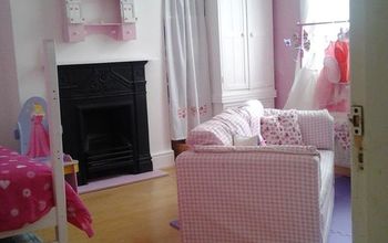 Re-modeled girls bedroom (aged 7 & 2) in a shabby chic style