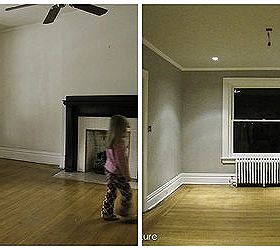 lr makeover for 360, home decor, living room ideas, side by side before and after empty