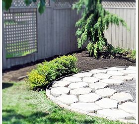 fire pit patio, outdoor living, patio, Arrange your pavers leaving space for pea stone