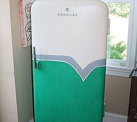 1950s retro fridge makeover, After