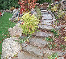 got hill no problem, outdoor living, patio, ponds water features, stone steppers