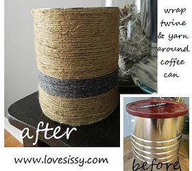 quick amp easy coffee can makeover, crafts, repurposing upcycling