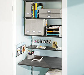 8 organizational stragetes to give you the urge to purge get started, cleaning tips, organizing, storage ideas, Turn an unused closet into an office space