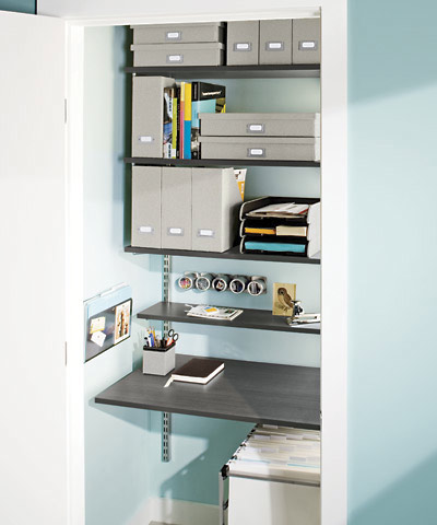 8 organizational stragetes to give you the urge to purge get started, cleaning tips, organizing, storage ideas, Turn an unused closet into an office space