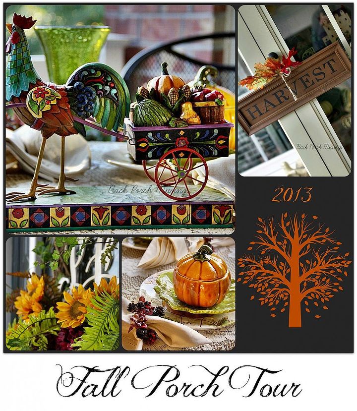 fall porch tour, porches, seasonal holiday decor